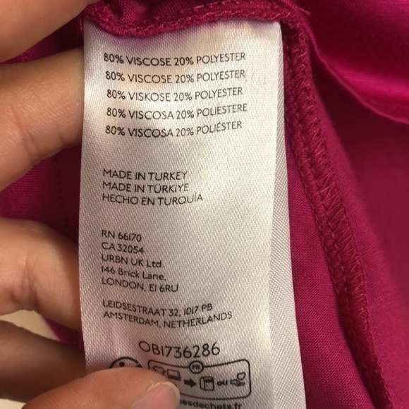 Anthropologie Womens Asymmetrical ruffle cami Sz S Pink Tank Top Feminine Flowy - Picture 4 of 7